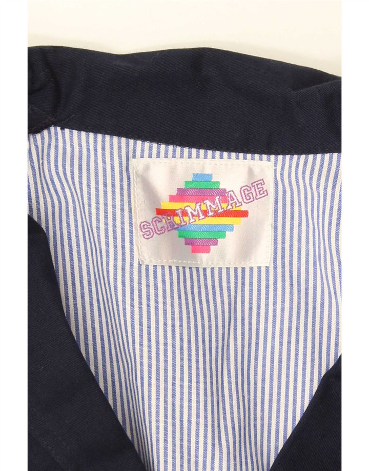 vintage Homme 2 Bouton Blazer Veste UK 38 Bleu Marine Moyen