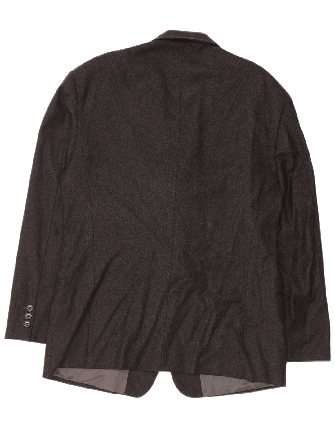 EMPORIO ARMANI Veste Blazer 2 Boutons Homme UK 38 Moyen Noir Laine Vierge