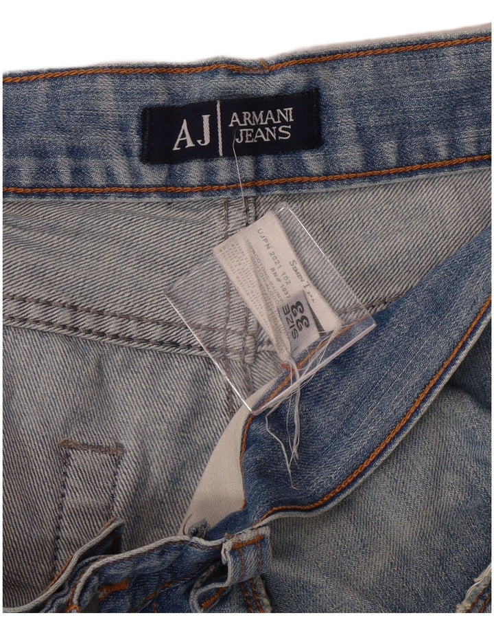 Armani Jean droit homme W33 L30 bleu coton