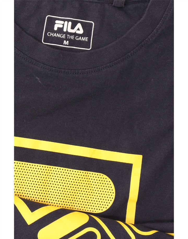 Fila T-Shirt Graphique Homme Bleu Marine Moyen