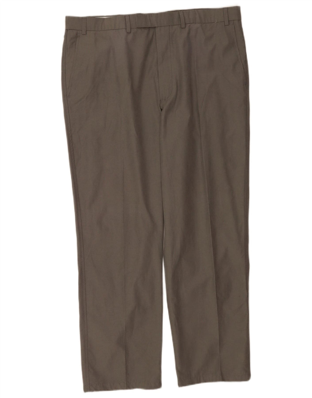 Marks & Spencer Pantalon de Costume Droit Homme W38 L29 Gris Coton