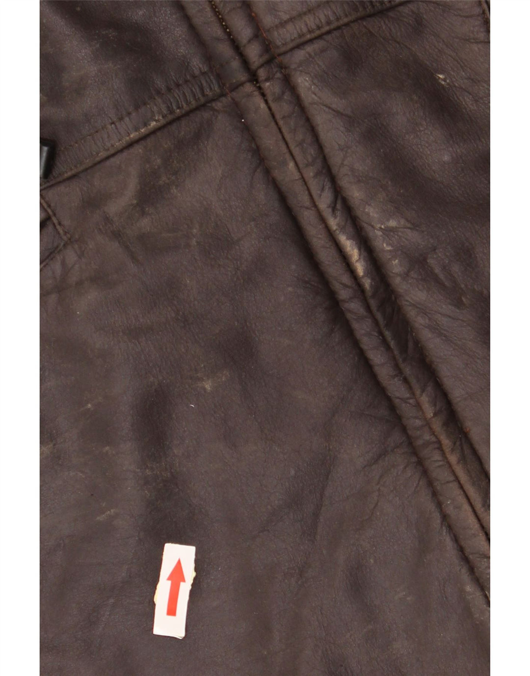 veste en cuir homme vintage UK 40 Grand cuir brun