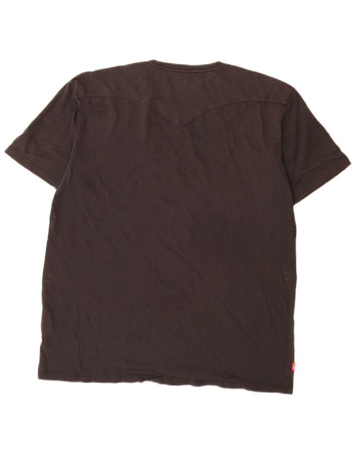 Levi's T-Shirt Graphique Top XL Homme Gris Coton