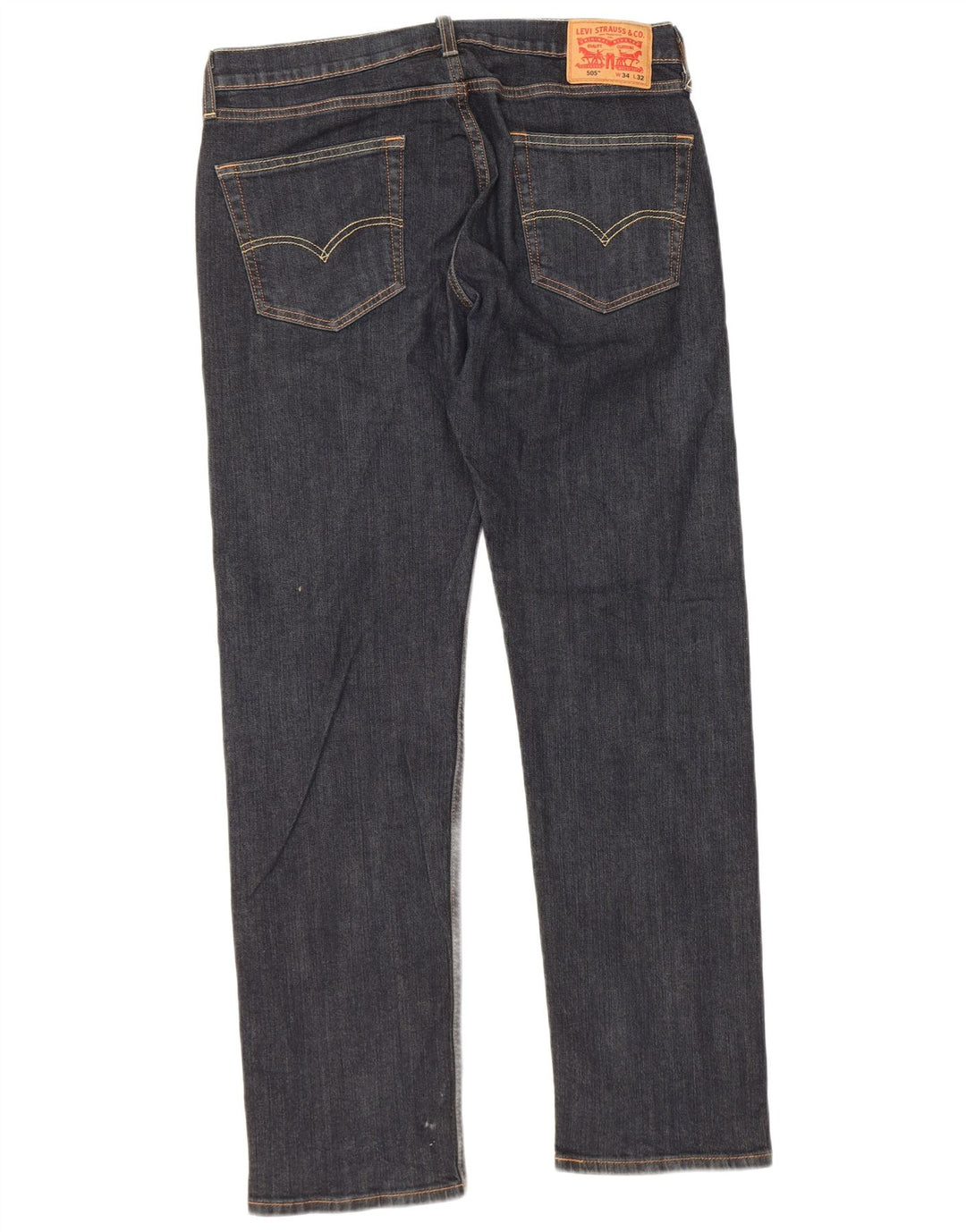 Levi's Jean Droit 505 Homme W34 L32 Bleu Marine Coton