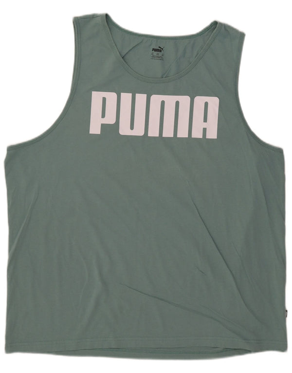 Puma Débardeur Graphique Homme 2XL Vert