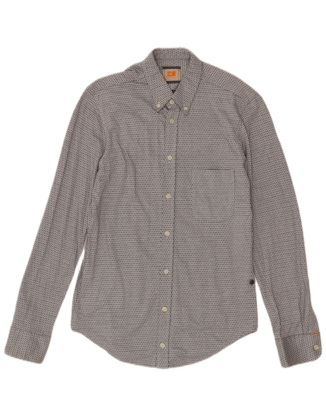 Hugo Boss Chemise Small Bleu à pois en coton