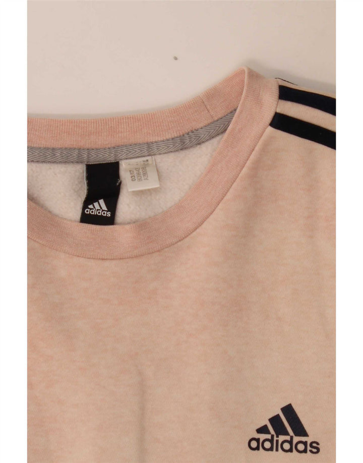 Adidas Sweat-shirt graphique coupe régulière pour homme, grand rose