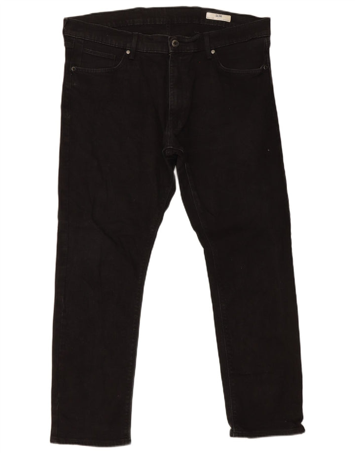 Marks & Spencer Jean Slim Homme W38 L29 Coton Noir