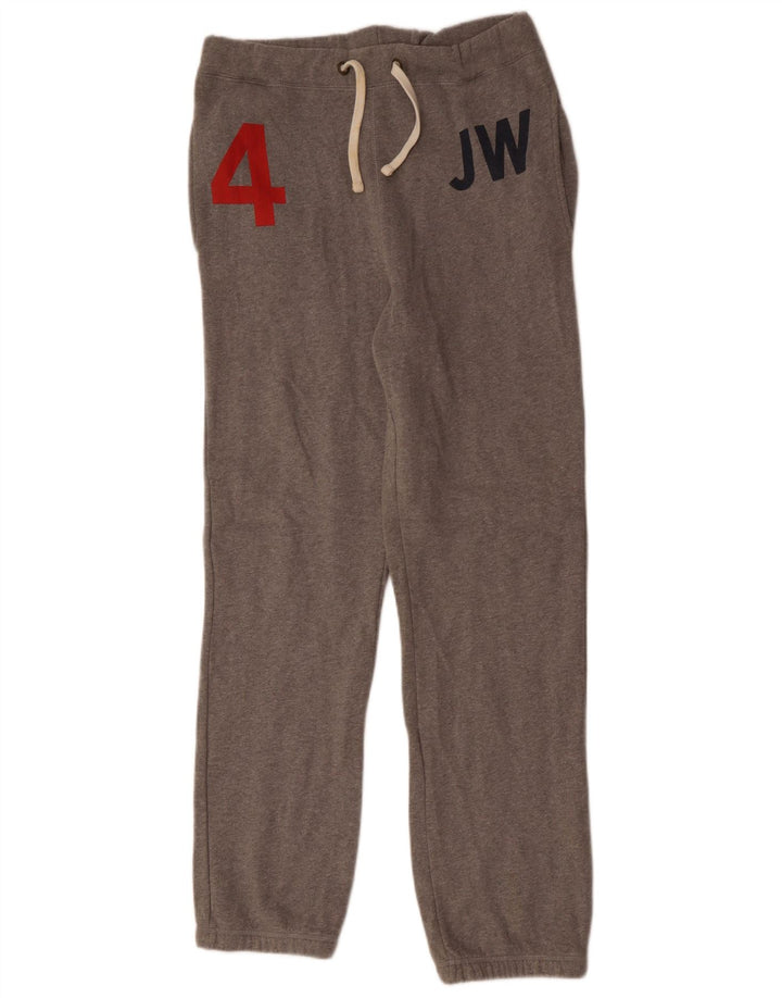 JACK WILLS Pantalon de Survêtement Graphique Homme Joggers Petit Gris Coton