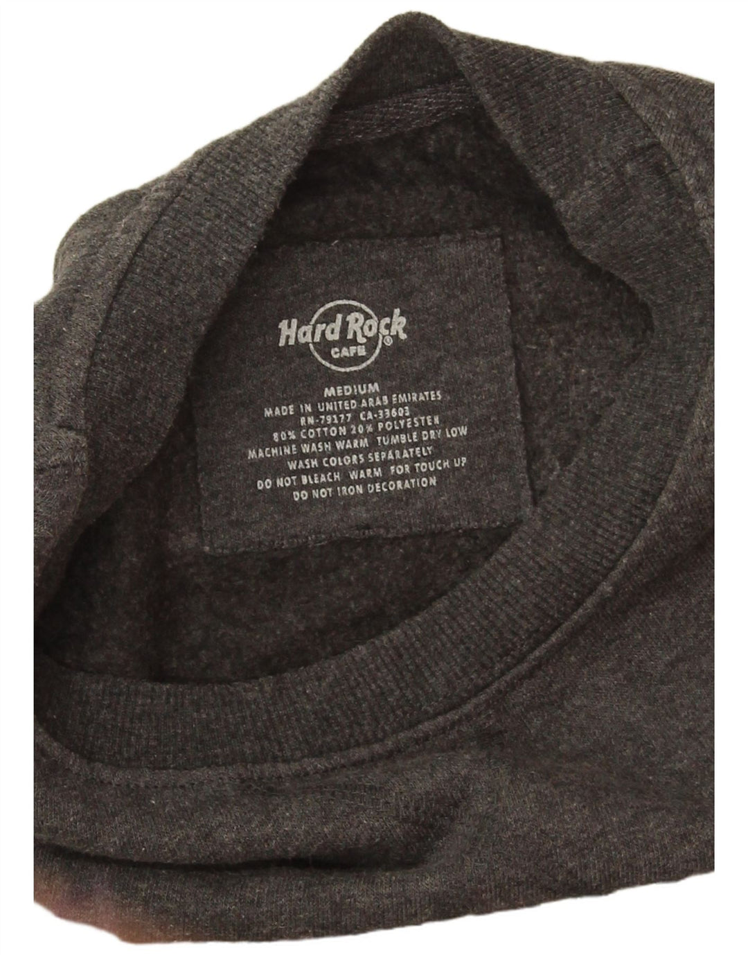 Hard Rock Cafe Pull Hollywood Graphic pour homme Gris moyen moucheté