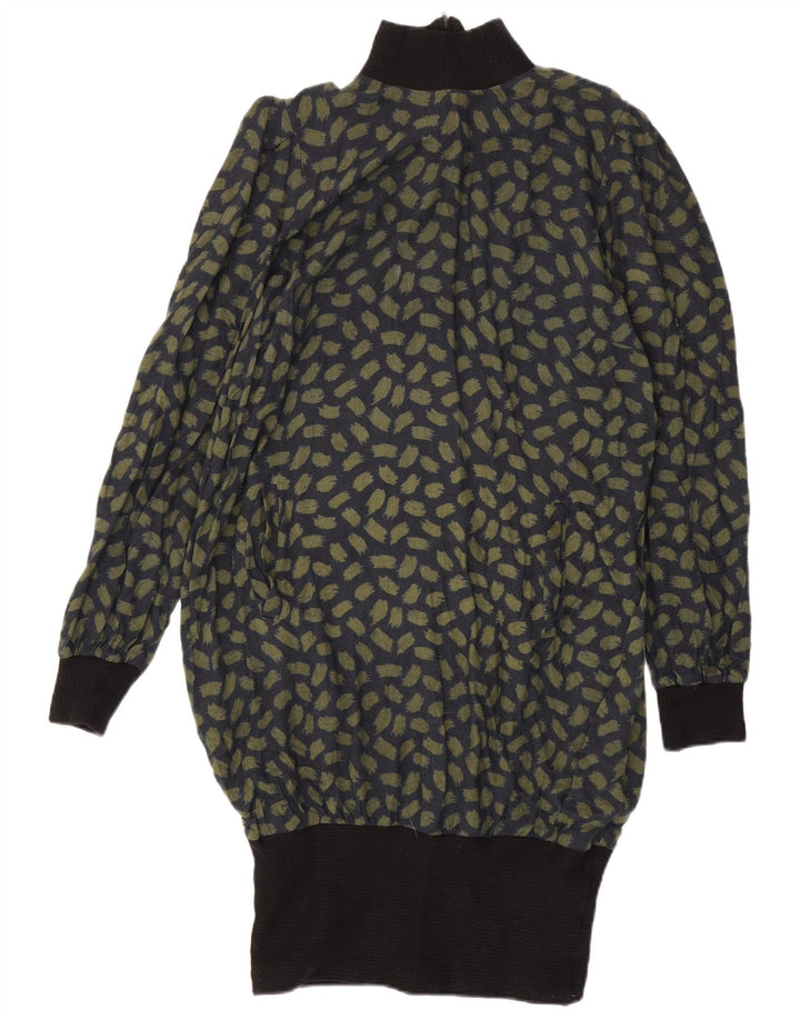 AVEDON Robe pull à manches longues à motif abstrait pour femme IT 48 XL Bleu marine
