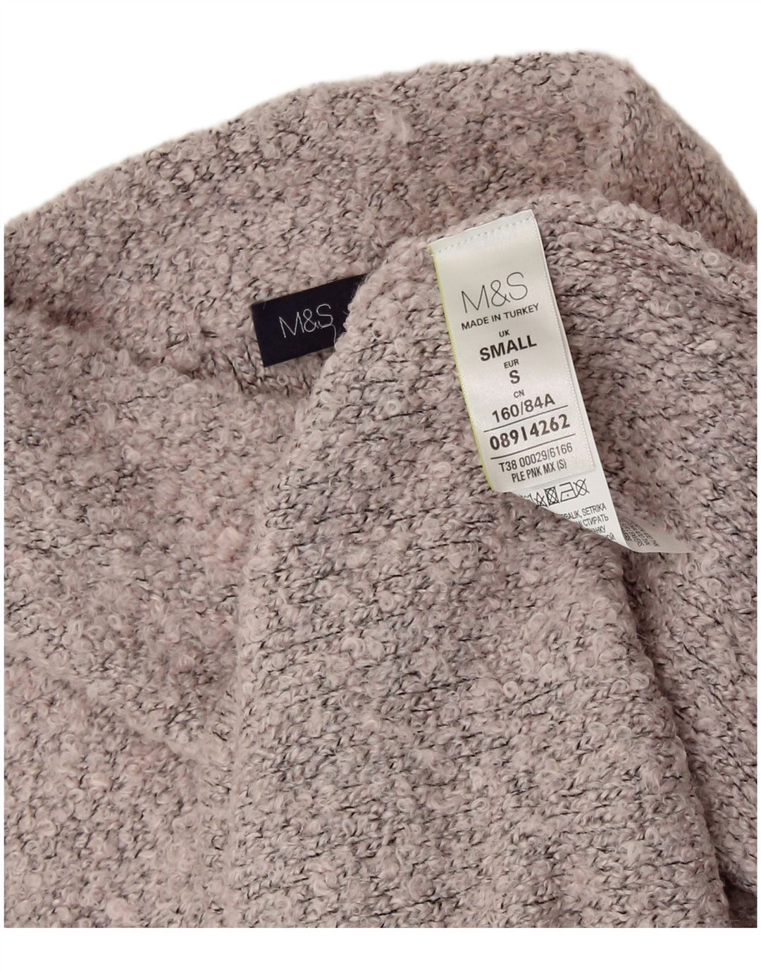 MARKS & SPENCER Pull col roulé pour femme UK 10 Petit Gris