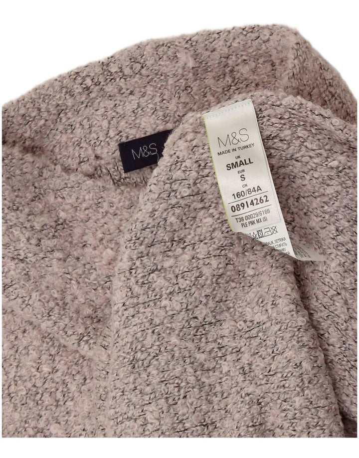 MARKS & SPENCER Pull col roulé pour femme UK 10 Petit Gris