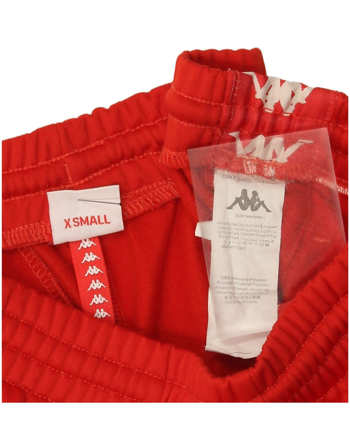 Kappa Short de Sport Graphique Homme XS Rouge Polyester