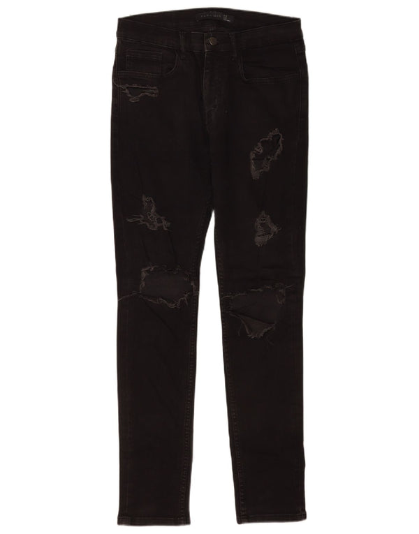 Zara Jean skinny effet vieilli pour homme EU 36 XS W29 L30 Noir