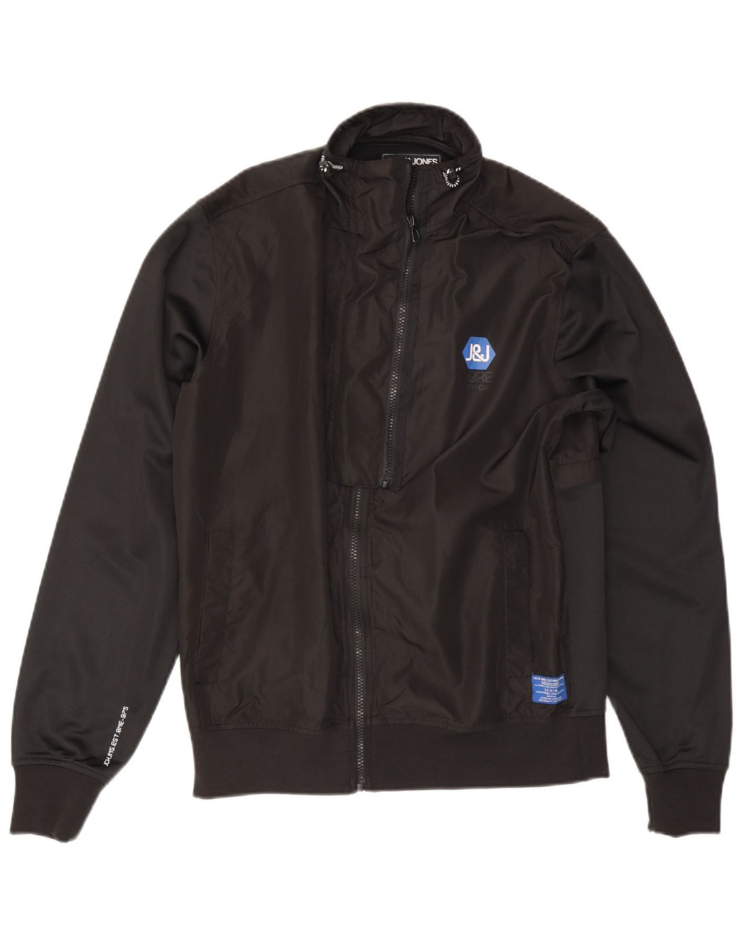 Jack & Jones Veste Bomber Homme UK 40 Large Noir Polyester