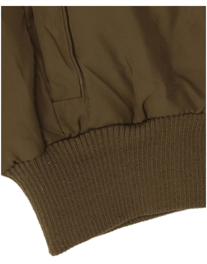 LEE Veste matelassée à capuche surdimensionnée pour femme UK 10 Petit Kaki Polyester