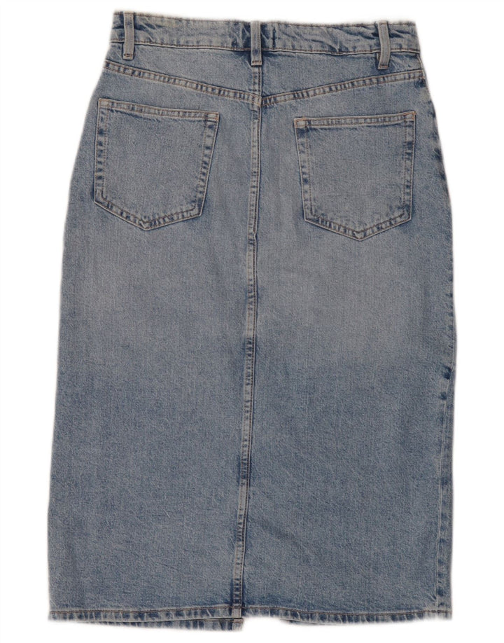 Zara Femme Jupe En Jean Moyen W28 Bleu