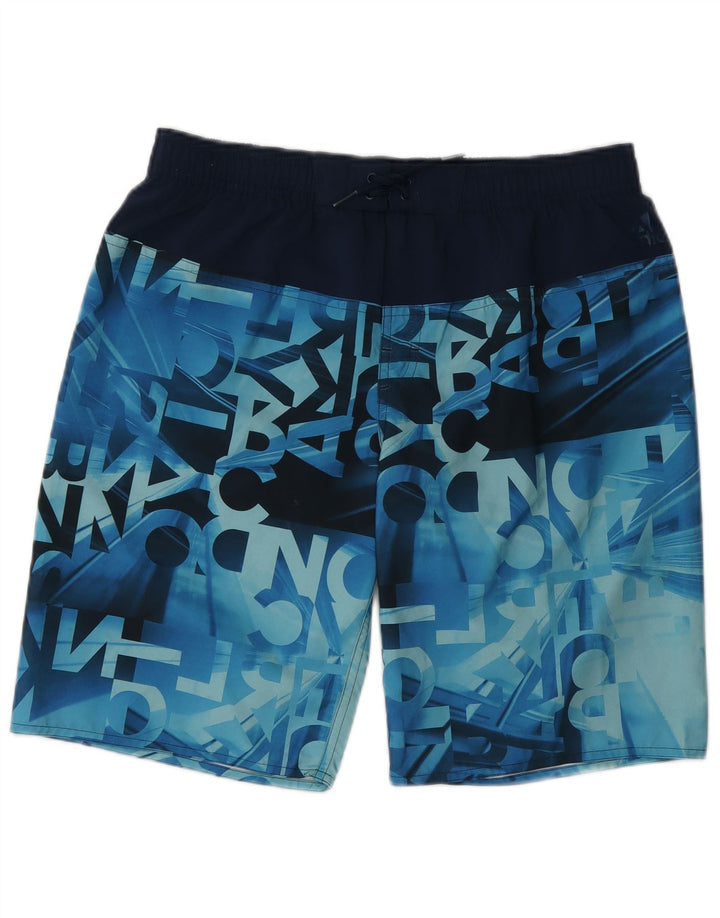 Adidas Short de Bain Graphique Garçon 15-16 ans Bleu Polyester