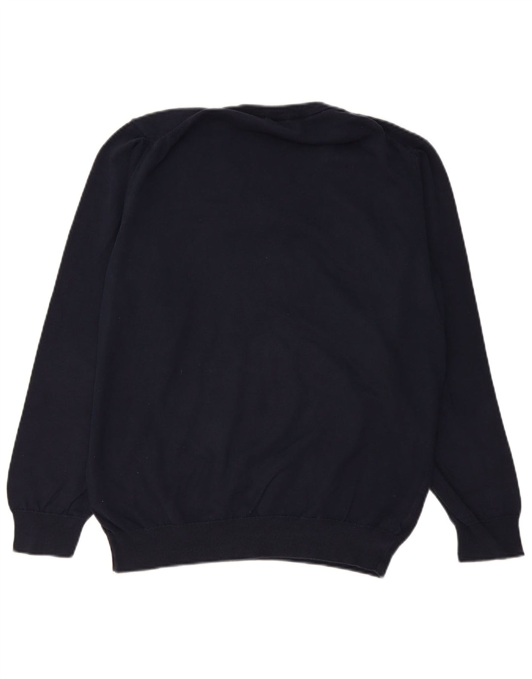 Gant Pull col V pour homme en coton bleu marine Taille L