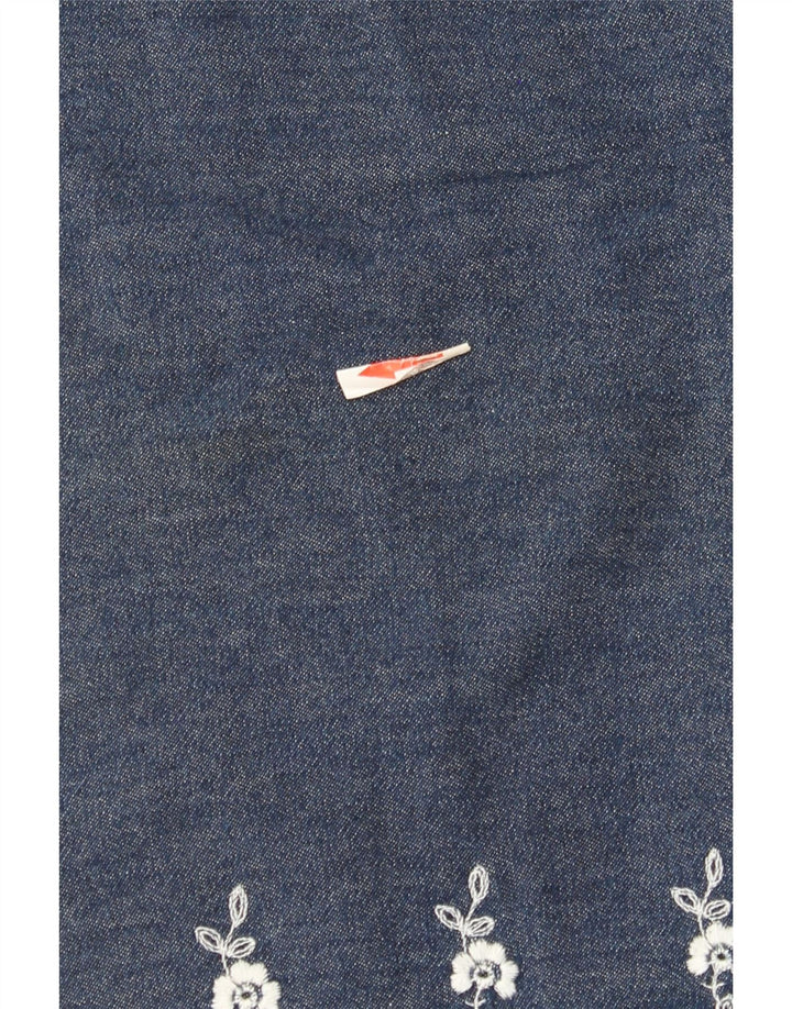 Marks & Spencer Jupe en jean pour femme W28 Bleu marine moyen floral