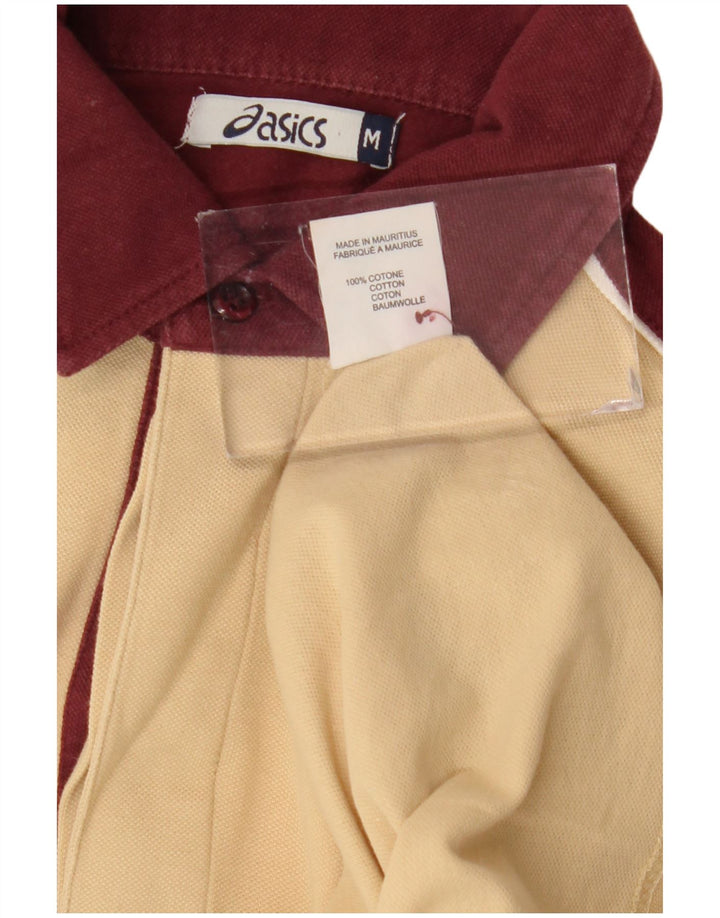Asics Polo Homme Beige Moyen Colourblock Cotton