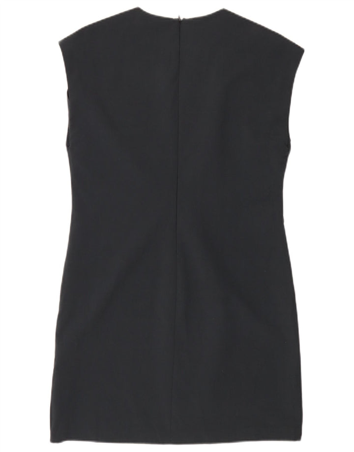 Zara Robe fourreau pour femme UK 12 Polyester bleu marine moyen