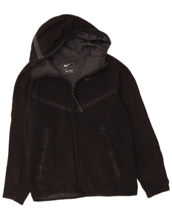 NIKE Pull à capuche zippé pour homme Petit Noir Polyester