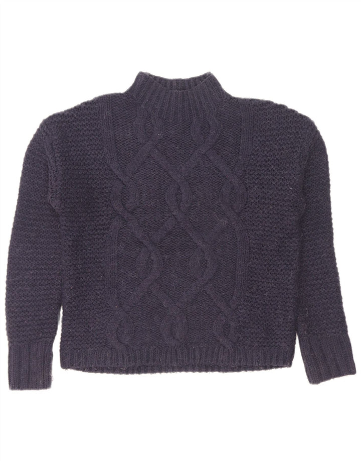 Gap Pull surdimensionné à col roulé pour femme UK 10 Petit Bleu marine