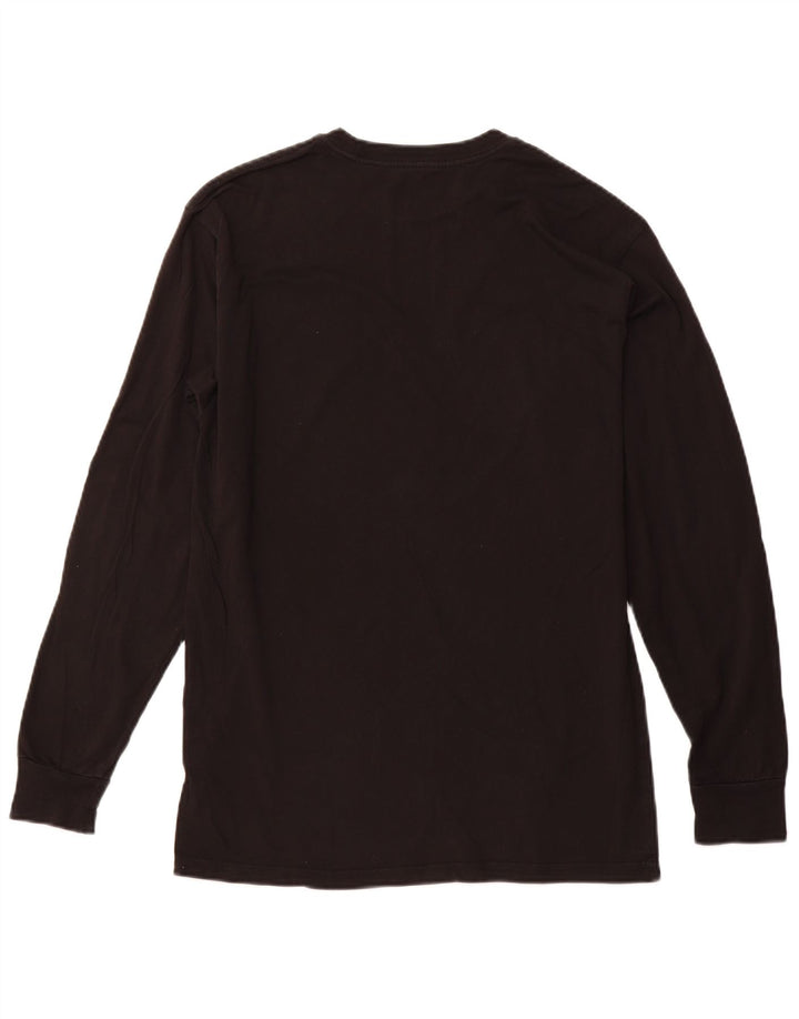 VANS Haut graphique à manches longues pour homme Coupe classique en coton noir moyen