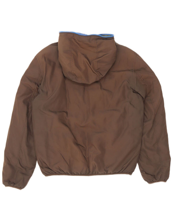 Invicta Veste matelassée réversible à capuche pour homme UK 40 Large Marron Polyester