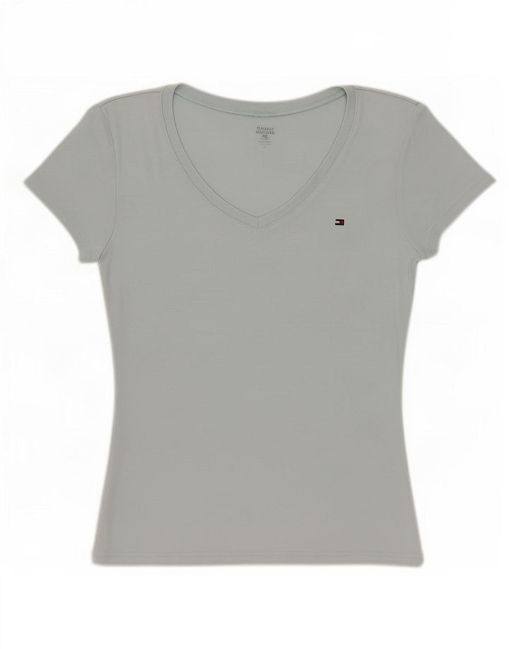 Tommy Hilfiger T-Shirt Femme UK 12 Bleu Moyen