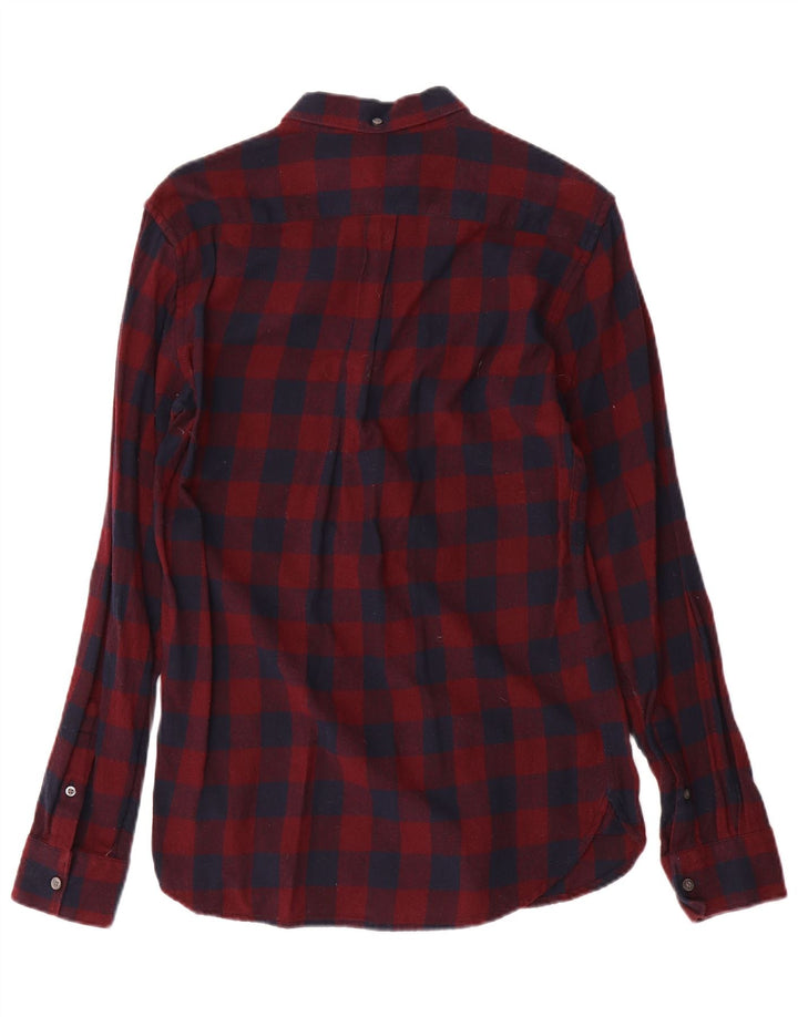 French Connection Chemise Flanelle Homme Petit Rouge Vichy Coton