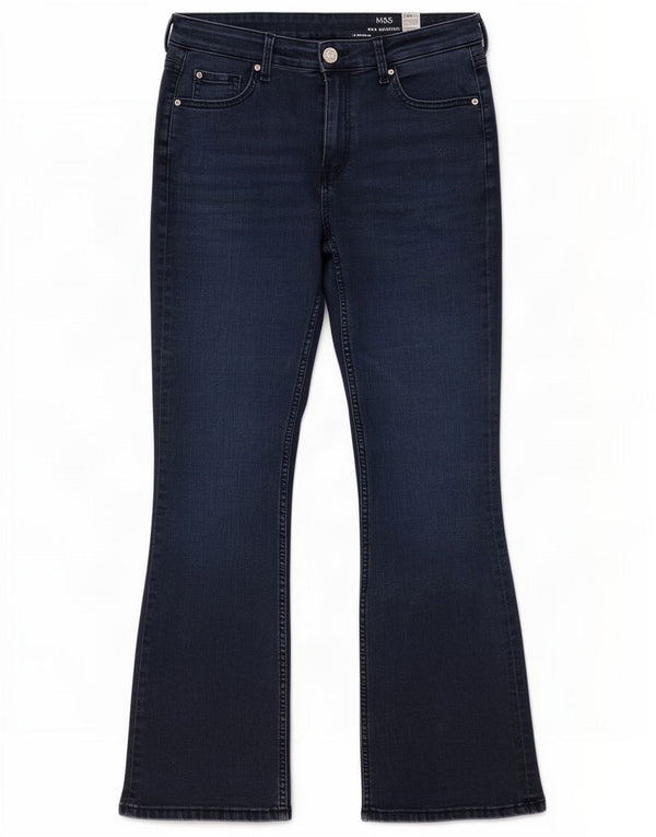 Marks & Spencer Jean Bootcut Eva pour femme UK 14 Large W32 L29 Bleu marine