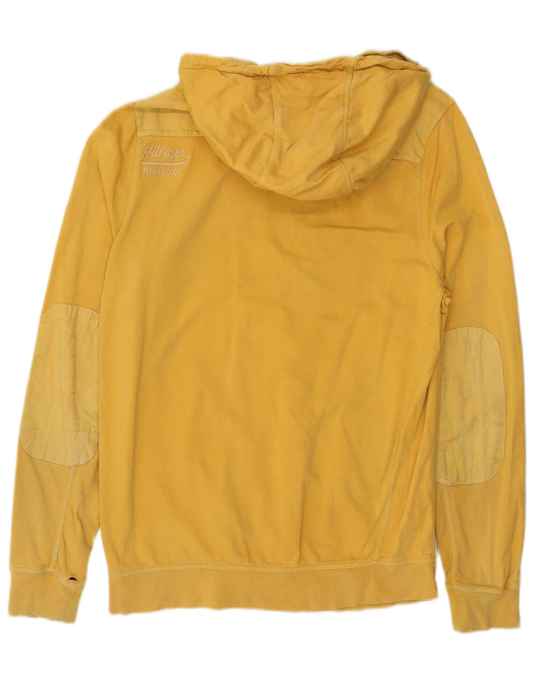 TOMMY HILFIGER Pull à Capuche Zippé Homme Jaune Moyen