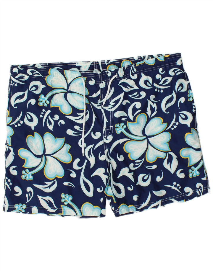 FILA Short de Bain Homme IT 52 XL Bleu Marine Coton Floral
