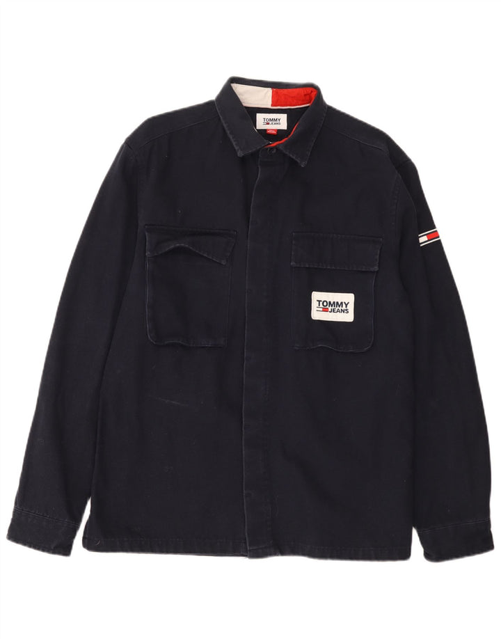 Tommy Hilfiger Chemise Graphic Lumberjack Homme Bleu Marine Moyen Coton