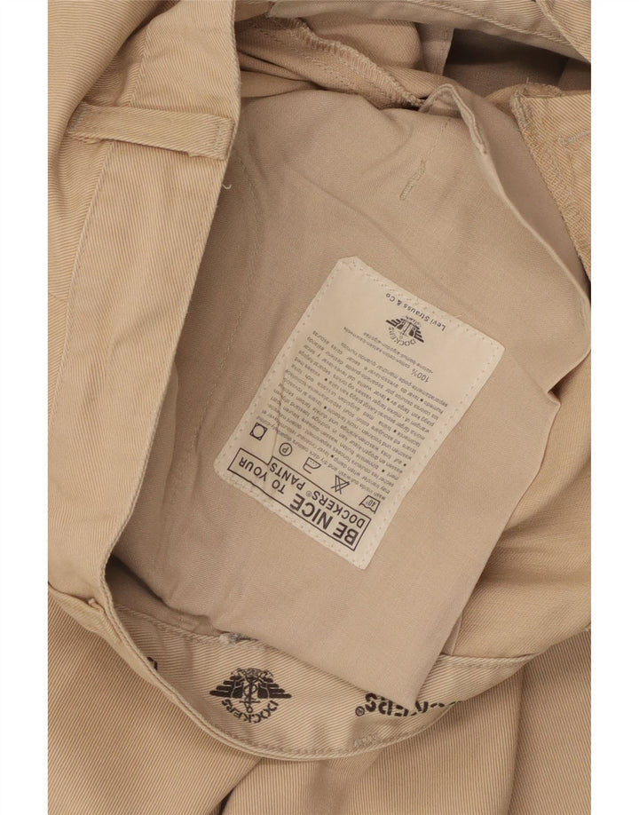 Dockers Pantalon Chino Pegged Homme W30 L30 Coton Beige