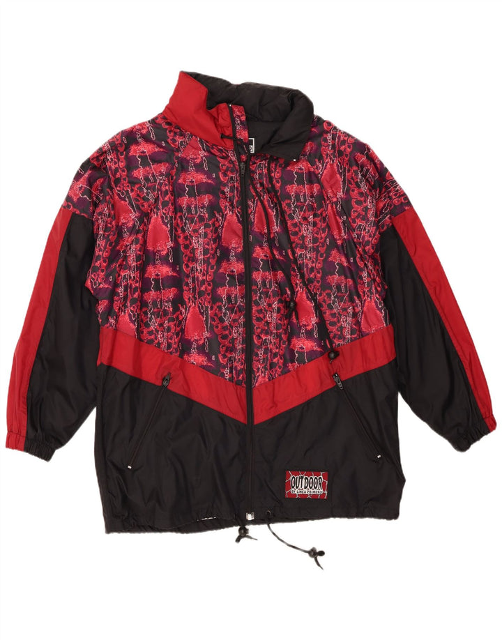 Linea Primero Veste de pluie coupe ample pour homme à motif abstrait UK 36 Small Noir