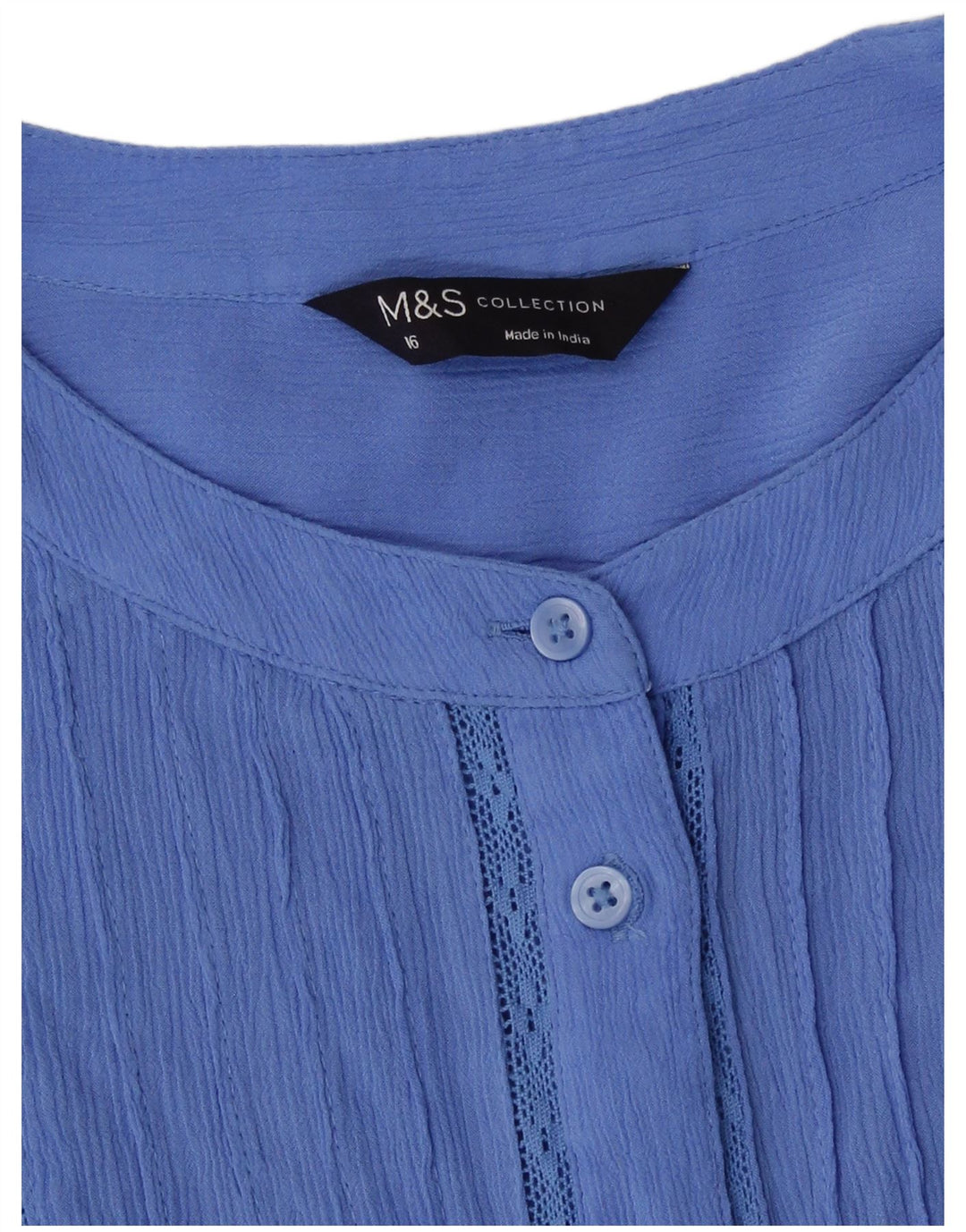 Marks & Spencer Chemisier pour femme UK 16 Large Bleu Viscose