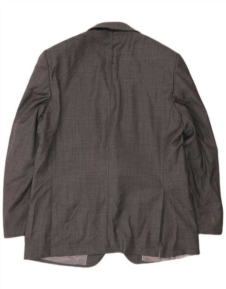 Marks & Spencer Veste Blazer 2 Boutons Homme UK 46 XL Laine Grise