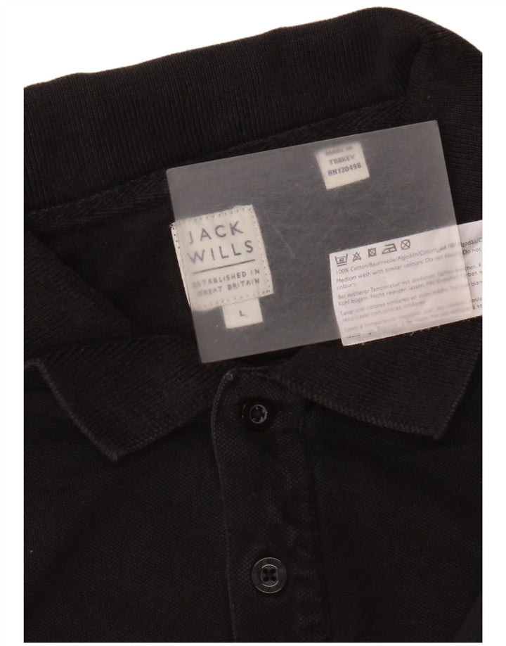 Jack Wills Polo Homme Grand Noir Coton
