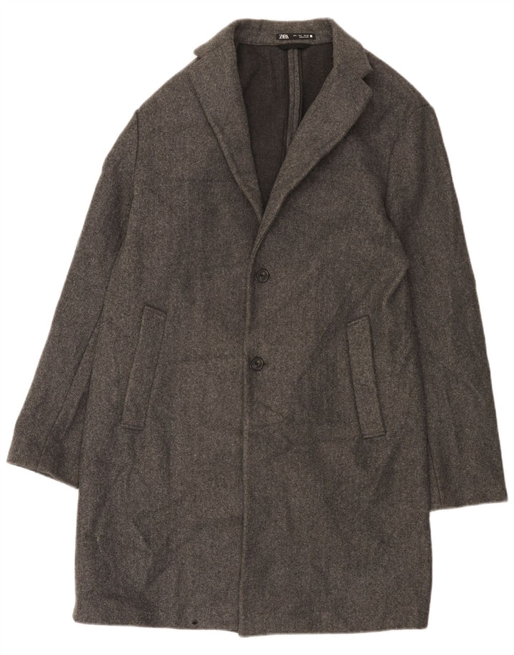Zara Manteau Homme UK 40 Large Gris
