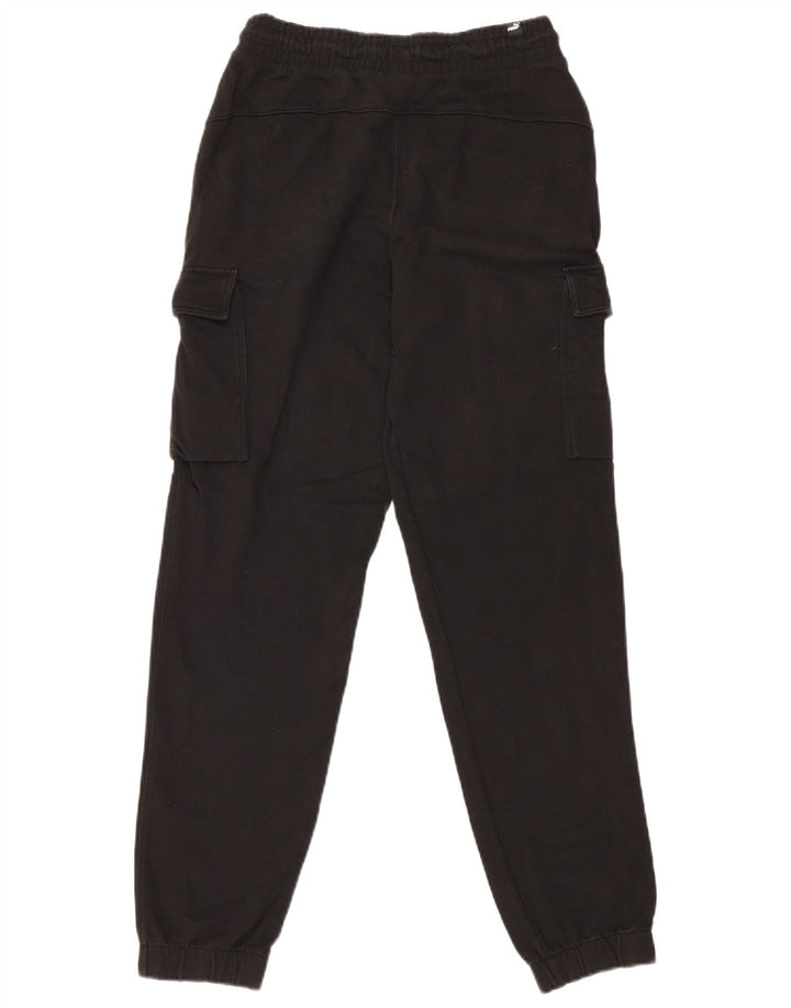 Puma Pantalon de survêtement cargo pour homme en coton noir Taille S