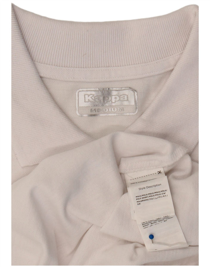 Kappa Polo Homme Blanc Moyen Coton