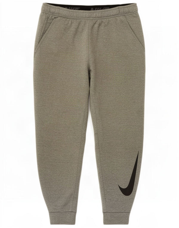 Pantalon de survêtement Nike Dri Fit Graphic pour homme, gris moyen moucheté