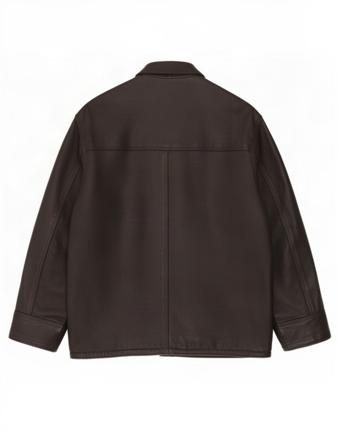 veste en cuir homme vintage UK 44 2XL Marron