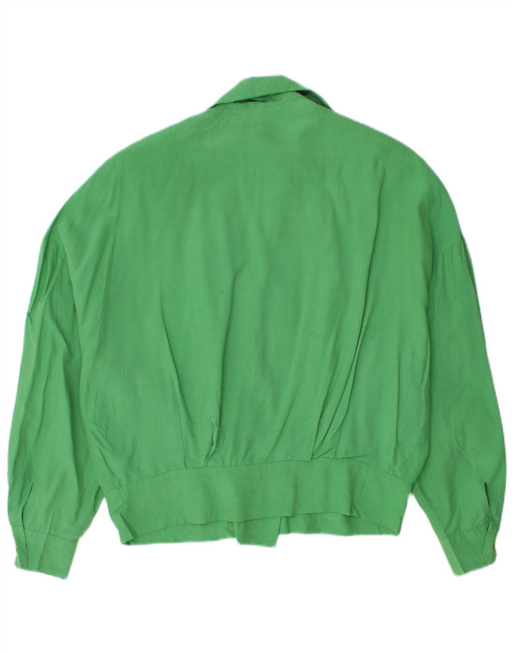 Vittorio Forti Veste blazer surdimensionnée à 2 boutons pour femme IT 40 Small Vert