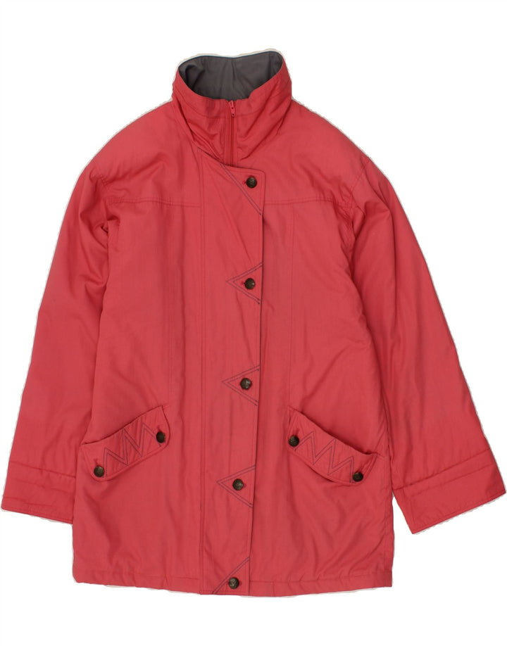 VINTAGE Womens Overcoat UK 14 Large  Pink Vintage Vintage and Second-Hand Vintage from Messina Hembry 