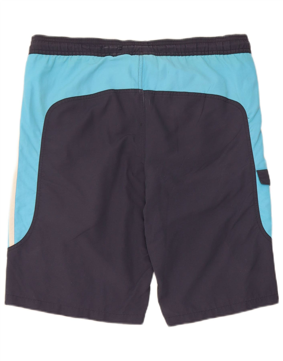 Adidas Short de bain cargo pour homme Petit polyester color block bleu marine